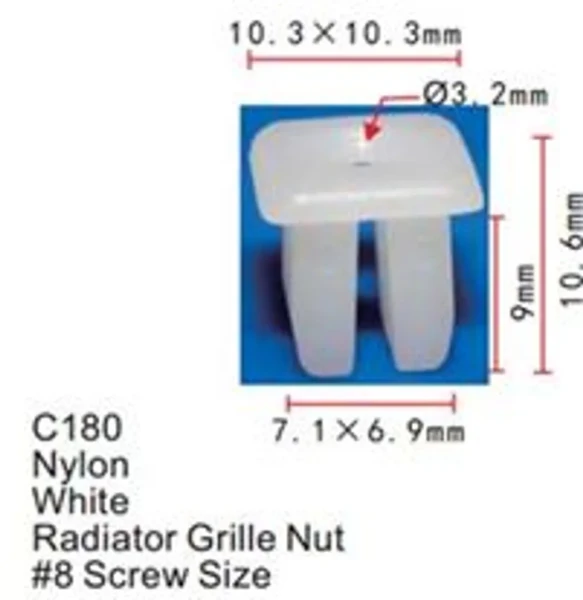 Клипса для крепления внутренней обшивки а/м Рено пластиковая (100шт/уп.)
