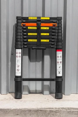 Лестница телескопическая алюминиевая односекционная (3.2м,11ступенек, max нагрузка 150кг, вес 8.2кг)