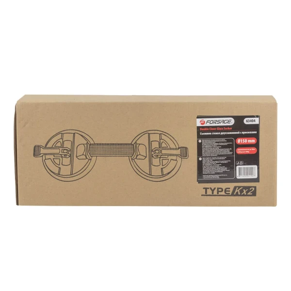 Съемник стекол двухзажимной с присосками (диам. 150мм, алюминий)