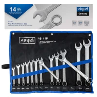 Ключи комбинированные, набор 14пр. (10, 12-19, 21, 24, 27, 30, 32мм) на полотне