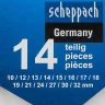 Ключи комбинированные, набор 14пр. (10, 12-19, 21, 24, 27, 30, 32мм) на полотне