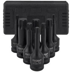 Набор головок-бит TORX ударных 8пр.,1/2''(T30, T40, T45, T50, T55, T60, T70, T80), в кейсе