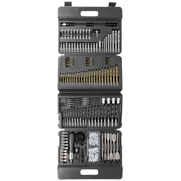 Набор сверл и бит 204пр. в раскладном кейсе