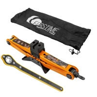 Домкрат механический ''ромб' 2т (hmin115мм, hmax 400мм, L-420мм) в водоотталкивающем чехле в комплекте с ключом трещоточным