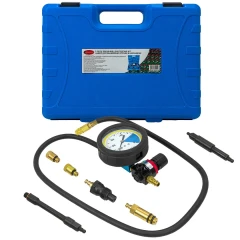 Тестер утечки в цилиндрах с набором адаптеров, 7пр., в кейсе
