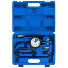 Тестер утечки в цилиндрах с набором адаптеров, 7пр., в кейсе