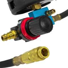 Тестер утечки в цилиндрах с набором адаптеров, 7пр., в кейсе