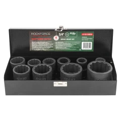 Набор головок ударных 3/4''10пр. (12гр.) (17,19,22,24,27,30,32,36,41,46мм)