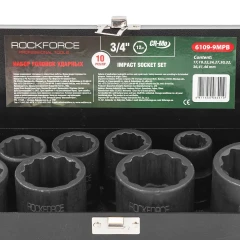 Набор головок ударных 3/4''10пр. (12гр.) (17,19,22,24,27,30,32,36,41,46мм)