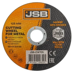 Круг отрезной по металлу 125x1.0x22.2мм (к-т 50 шт)