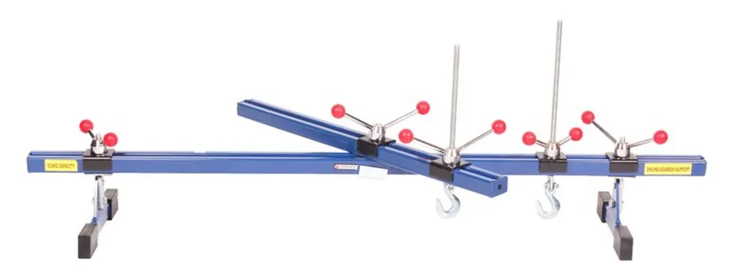 Рама для вывешивания двигателя с дополнительным передвижным поперечным захватом 500кг (общая длина - 1700мм)