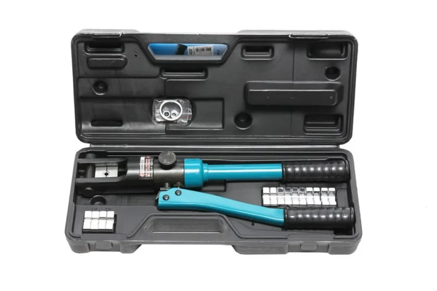 Инструмент гидравлический обжимной для кабелей 10т(ход штока-14мм, сечение 10-120мм2, адаптеры-10,16,25,35,50,70,95,120мм), в кейсе