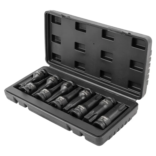 Набор головок-бит TORX ударных 10пр.,1/2''(T30, T40, T45, T50, T55, T60, T70, T80, T90, T100), в кейсе