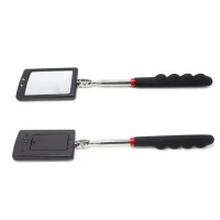 Зеркало смотровое телескопическое с подсветкой (2LED, 52х83мм, L общая 285-876мм), в блистере