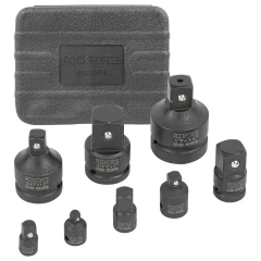 Набор адаптеров ударных,8пр(1/4(F)x3/8''(M),3/8(F)x1/4''(M),3/8(F)x1/2''(M),1/2(F)x3/8''(M),1/2(F)x3/4''(M),3/4(F)x1/2''(M),3/4(F)x1''(M),1(F)x3/4''(M)в кейсе