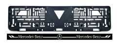 Рамка номера с черной планкой MERCEDES