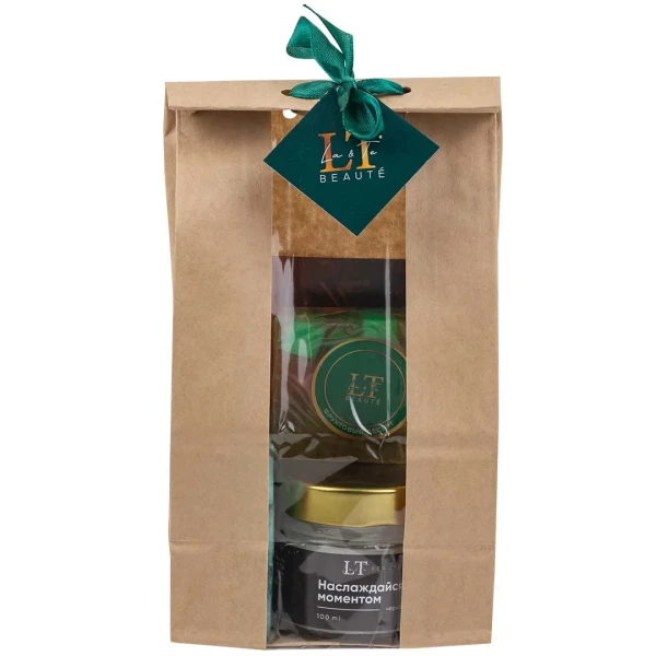 Набор Атмосфера SPA 22 (53512 Свеча ароматизированная Черная Орхидея+мыло 53349 ''Лазурный берег''+53350 мыло ''Фруктовый десерт'')