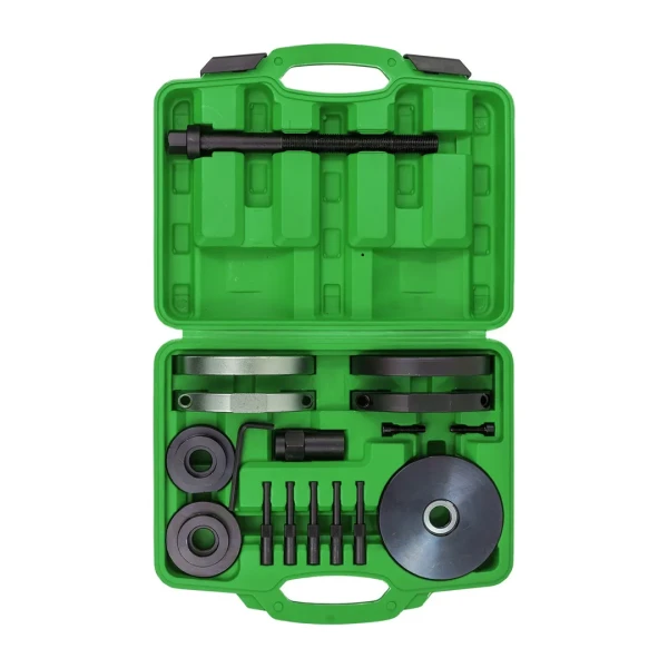 Набор приспособлений для замены ступичных подшипников 72мм AUDI A2,SEAT: Ibiza, SKODA: Fabia,Roomster,VW: Polo,Fox.(14пр.) в кейсе.