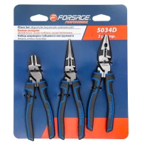 Набор шарнирно-губцевого инструмента 160мм,3пр. (бокорезы,утконосы,плоскогубцы),на блистере