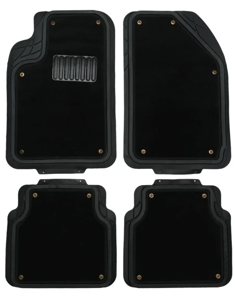 Ковры резиновые TS2212P Black (4шт) (0207)