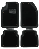 Ковры резиновые TS2212P Black (4шт) (0207)