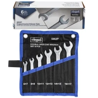 Ключи рожковые, набор 6пр. (6х7, 8х9, 10х11, 12х13, 14х15, 16х17мм)