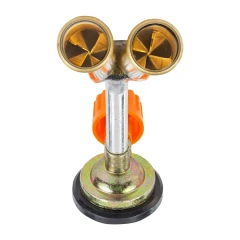 Горелка газовая с двойным соплом на цанговый баллон (t-1300гр., угол поворота сопла 360гр. ), в блистере