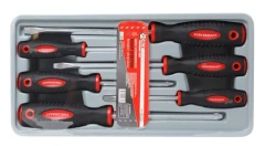 Набор отверток магнитных ''Profi''S2, 6пр.(PH:1x75, 2x100, 3x150мм, SL 5.5х100, 6.5х150, 8х175мм)в лотке