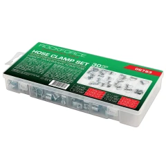 Хомуты зажимные червячные металлические, набор 30пр.