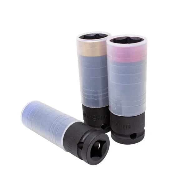 Набор головок ударных глубоких тонкостенных в защитном кожухе 3пр. 1/2''(6-гр.)