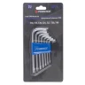 Набор ключей Г-образных TORX 7пр.(Т10,Т15,Т20,Т25,Т27,Т30,Т40)в пластиковом держателе