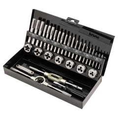 Набор метчиков и плашек 32 пр(М3х0.5,М4х0.7,М5х0.8,М6х1,М8х1.25,М10х1.5,М12х1.75)