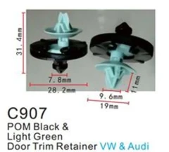 Клипса для крепления внутренней обшивки европейских а/м пластиковая (100шт/уп.)