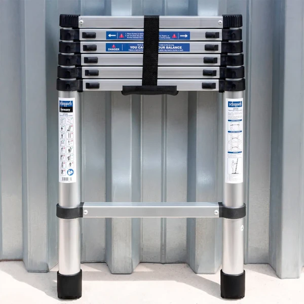 Лестница телескопическая алюм. бытовая 2.0м (7 ступ.)