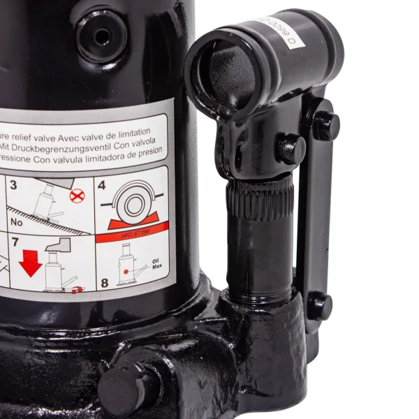 Домкрат бутылочный 10т профи (h min 220мм, h max 483мм)