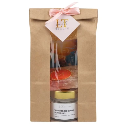 Набор Атмосфера SPA 23 (53514 Свеча ароматизированная Белый мускус+мыло 53342 ''Каприз природы''+53353 мыло ''Танец бабочки'')