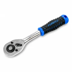 Трещотка реверсивная с резиновой ручкой 3/8''(24зуб.)