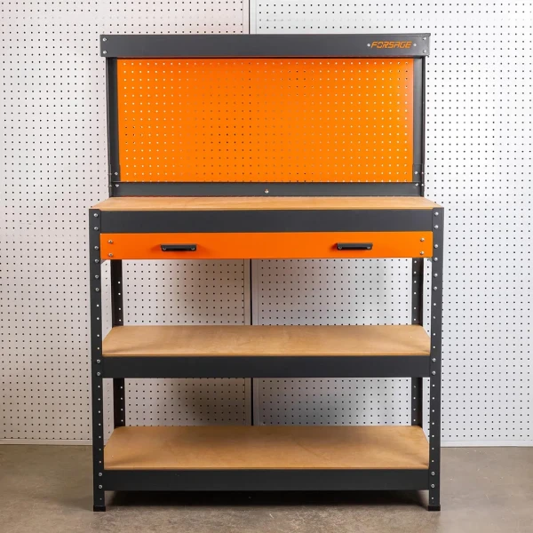 Верстак металлический 1000х400х1400мм с одной выдвижной полкой ,пр-во Беларусь