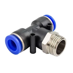 Фитинг Т-образный для пластиковых трубок 12мм с наружной резьбой 1/2''