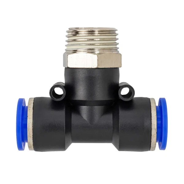 Фитинг Т-образный для пластиковых трубок 12мм с наружной резьбой 1/2''