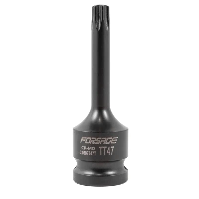 Головка-бита TORX ударная TH47 с отверстием, 1/2''