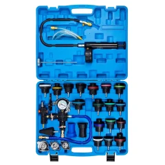 Набор приспособлений для тестирования систем охлаждения 28пр. (0-2.5bar), в кейсе
