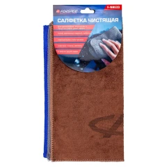 Салфетка чистящая микрофибра с логотипом 30*30 см (3шт/уп)