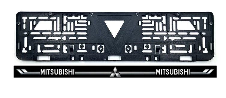 Рамка номера с черной планкой MITSUBISHI