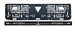Рамка номера с черной планкой MITSUBISHI