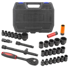 Набор инструментов ударных 32пр.1/2''(6гр.)(10-32мм, Cr-Mo)