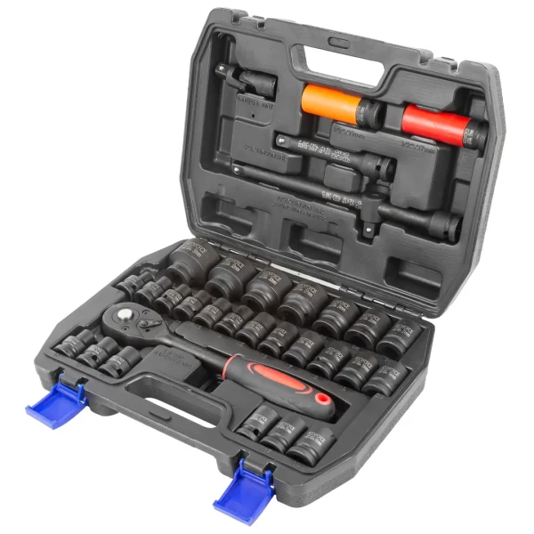 Набор инструментов ударных 32пр.1/2''(6гр.)(10-32мм, Cr-Mo)