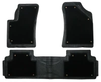 Ковры резиновые TS2216P Black (3шт) (0205)