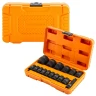 Набор головок ударных коротких 16пр.1/2''(6-гр.)(10,12-17,19,21,22,24,27,30,32мм(36мм-12гр)+удлинитель 75мм),в кейсе