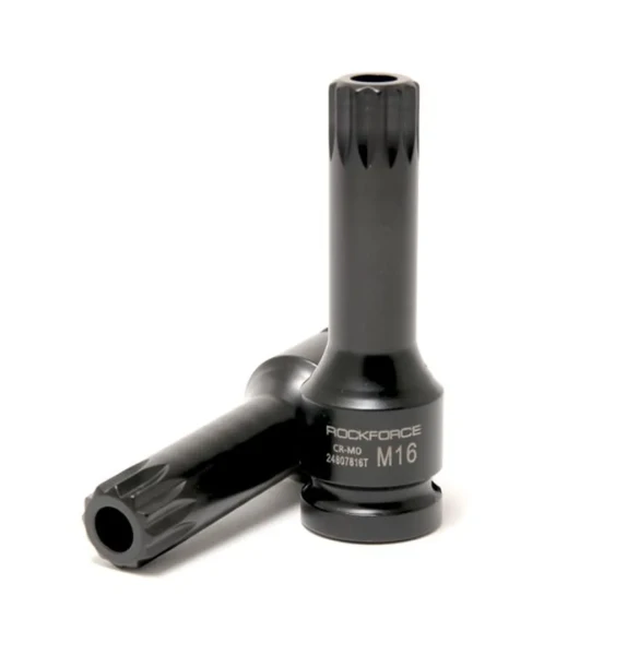 Головка-бита SPLINE ударная M16 с отверстием, 1/2''